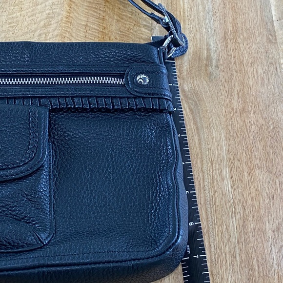 Brighton Crossbody with Ruffle Trim pebbled leather bag - Picture 10 of 15